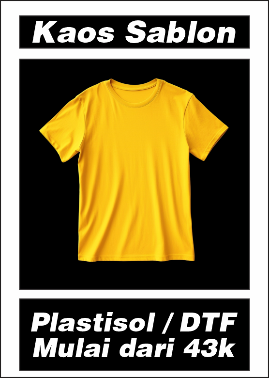 Sablon Kaos Komunitas