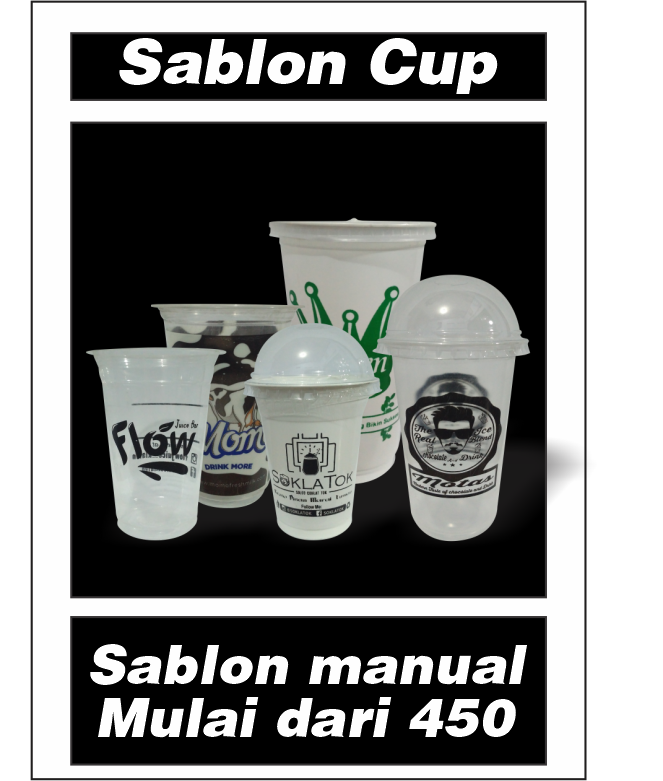 Sablon Cup Minuman